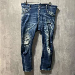 DSQUARED2 TIDY BIKER JEANS 71LB0680 サイズ48 インディゴブルー ディースクエアード