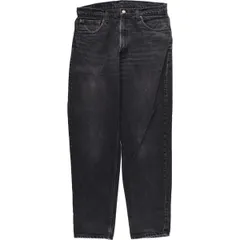 古着 90~00年代 リーバイス Levi's 550 RELAX FIT TAPERED LEG ブラックデニム テーパードデニムパンツ カナダ製 メンズw34相当/eaa596962