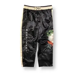 09s archive DOLCE & GABBANA 刺繍 MUAY THAU PANTS サイズ52 ドルチェアンドガッバーナ 