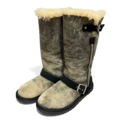 美品 UGG アグ ムートンブーツ ミドル丈 ヴィンテージ風 22 防寒