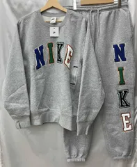 NIKE ナイキ FZ0880-063 スウェット セットアップ 上下セット メンズ L 灰色 グレー 立体ロゴ タグ付き 