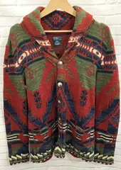 POLO RALPH LAUREN/カーディガン/ネイティブ/ショールカラーカーディガン/コンチョボタン/XL/古着/ヴィンテージ/アメリカンカジュアル/