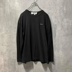 PLAY COMME des GARCONS ロゴ刺繍Tシャツ AX-T120 サイズXXL ブラック プレイコムデギャルソン