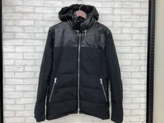 未使用級✨ 2way wjk ダウンジャケット ダブルジップ フード着脱可 黒 NAVY ダウンコート ダウンジャケット 撥水 フード取り外し 2WAY中綿