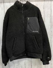 mastermind×NEWERA フリースジャケット マスターマインド ニューエラ ボアフリース ブルゾン スカルボーン ブラック size XL