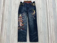 超希少】VACANCE 金糸刺繍デニム 和柄 花 ド派手 Y2K 金ボタン - メルカリ