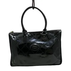 LONGCHAMP(ロンシャン) ショルダーバッグ - 黒×ダークグレー レザー