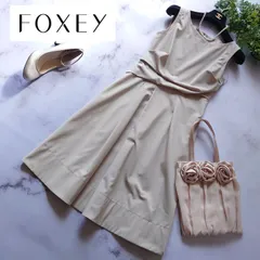 フォクシーニューヨーク RAINYシェイプ ワンピース フィット＆フレア 38