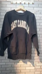 championREVERSEWEAVE チャンピオンリバースウィーブ スウェット 90s USA製 カレッジロゴ シミあり Lサイズ ネイビー アメリカンカジュアル
