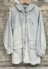 RALPH LAUREN ラルフローレン USA製 ジップアップパーカー コットン サイズS ライトブルー 