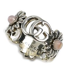 GUCCI グッチ シルバー925 ダブルG フラワー リング・指輪 527394