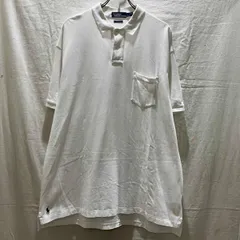 POLO RALPH LAUREN THE BIG SHIRT 半袖ポロシャツ size  L ホワイト ビックポロ カノコ ポロラルフローレン