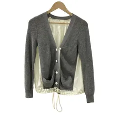 sacai luck(サカイラック) ブルゾン サイズ2 M レディース - グレー×アイボリー×白 長袖/一部ニット/春/秋