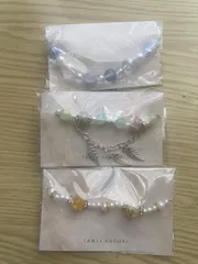 高級ガラスビーズのブレスレット