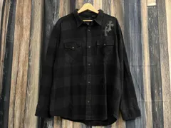 LEVI'S リーバイス ADVANCE アドバンス ネルシャツ チェック長袖シャツ ブラック/グレー  L 