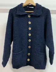 INVERALLAN インバーアラン カーディガン ネイビー サイズ不明 スコットランド製 品質タグなし