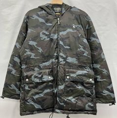 DENHAM カモフラージュ ダウンジャケット LARGE - メルカリ