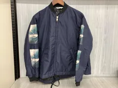 SOE 1183-41 ソーイ ボンバージャケット メンズ サイズ0 ネイビー MA-1 ブルゾン フォトプリント 中綿 キルティング