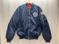 ALPHA/アルファ MA-1 APPOLO2 フライトジャケット TA0424-8067  ミリタリー NASA アポロ計画歴代パッチ ナイロン 裏地月面着陸プリント 2L