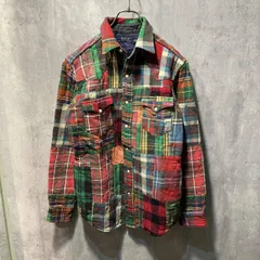 POLO Ralph Lauren patchwork Western shirt jacket パッチワークウエスタンシャツジャケット XSサイズ ポロラルフローレン