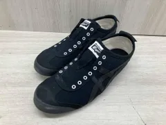 通年 OnitsukaTiger オニツカタイガー スニーカー 1183A360 MEXICO 66 スリッポン キャンバス 27.5cm 黒
