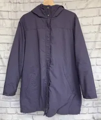 L.L.Bean エルエルビーン マウンテンコート Lサイズ USA製 80s～90s 中綿入り パープル コート ダブルジップ スナップボタン 古着