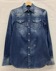 DSQUARED2 ディースクエアード　S30341 デニムシャツ　長袖シャツ　イタリア製　サイズ38