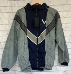 【新品タグ付き】WEYEP ウィエップ U.S.AIR FORCE／Navy×Gray リメイクミリタリー ジャケット Sサイズ 10周年アイテム 古着 メンズ 秋