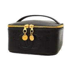 シャネル(Chanel) シャネル バニティバッグ キャビアスキン ブラック レディース