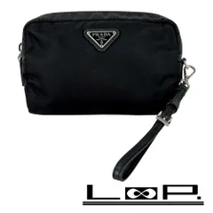 プラダ ■美品■ トライアングルロゴ ポーチ 小物入れ 化粧ポーチ ナイロン ブラック 1NE021【432385】9