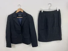 MICHEL KLEIN ミッシェルクラン ジャケット38、スカート40 レディース スカートスーツ ブラック 20251202-0010