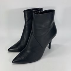 ドナミスDona miss パンチングレザーショートブーティ 24.5 本革