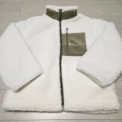 アイボリー ボア フリース ジャケット 140 サイズ