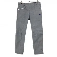 プーマ パンツ ダークネイビー×白 細目千鳥格子 ストレッチ メンズ XL ゴルフウェア 2023年モデル PUMA