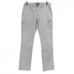 【美品】オークリー パンツ ライトグレー ティー装着可 メンズ 33 ゴルフウェア Oakley