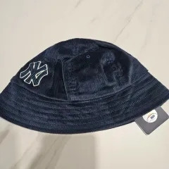 MLB ニューヨーク・ヤンキース コーデュロイ バケットハット ネイビー 53-55 新品