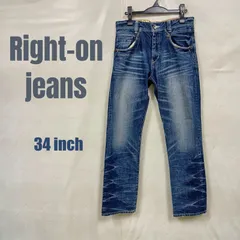 Right-on Back Number デニムパンツ Mens 34インチ