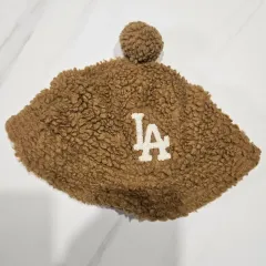 MLB ロゴ ボア バケットハット 帽子 53-55 新品