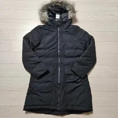 アディダス フード ファー ブラック ダウンジャケット ロング丈 XS 新品
