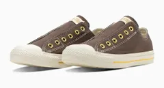 【CONVERSE】1SE863 ALL STAR GOLDSTRIPE SLIP OX DARKBROWN コンバース オールスター ゴールドストライプ スリップ ダークブラウン 2way 紐なし キャンバス スニーカー シューズ 大人靴 ローカット