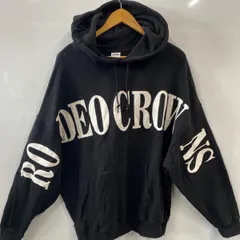 ピ245⚫︎RODEOCROWNS⚫︎ロデオクラウンズ⚫︎スウェットパーカー⚫︎ビックロゴ⚫︎オーバーサイズ⚫︎size FRE⚫︎黒