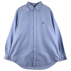 古着 ラルフローレン Ralph Lauren CLASSIC FIT クラシックフィット ヘリンボーン 長袖 ボタンダウンシャツ メンズXL相当/eaa602867