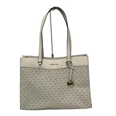 MICHAEL KORS(マイケルコース) トートバッグ ジェットセットトラベルポケットトートラージ 35F4GTVT9B ライトクリームマルチ レザー