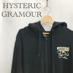Hysteric Glamour ヒステリック グラマー 02223CF08 ジップパーカー XL ブラック コットン  メンズ ファッション