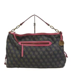 DOONEY&BOURKE(ドゥーニーアンドバーク) ショルダーバッグ - ネイビー×ベージュ×ピンク レザー