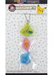 [중고] 키홀더 마스코트 (캐릭터) 키모리 & 아차모 & 미즈고로우 아크릴 매력 [포켓몬스터 선문 발매 기념 Pokemon Collection 복권 1996->2016] G상