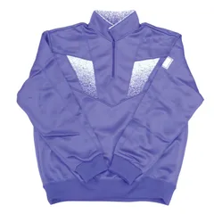 【値下げ品・新品】OLEES　ジャージ上　ハーフジップ長袖シャツ　パープル　男女兼用　アウトレット品　在庫限り　（旧）本太中学校【送料込み】