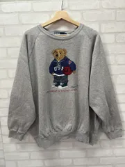 90s ポロバイラルフローレン Polo by Ralph Lauren  ポロベア POLO BEAR プリント スウェット トレーナー