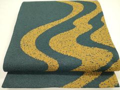 平和屋着物▽六通柄袋帯　スリーシーズン　春夏秋　流水文　正絹　逸品　DABA6025op 平和屋着物▽六通柄袋帯 スリーシーズン 春夏秋 流水文 正絹 逸品