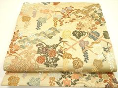 平和屋着物○男性 紬 片身替わり 格子柄 縞 正絹 逸品 CAAX4789ut